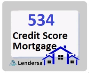 534 credit score mortgage