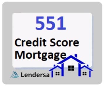 551 credit score mortgage