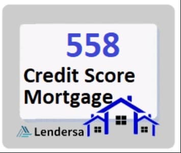558 credit score mortgage