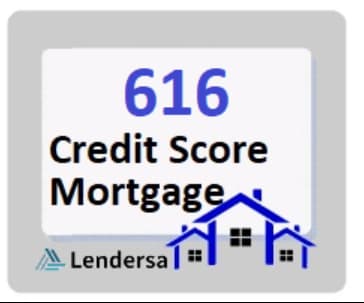 616 credit score mortgage