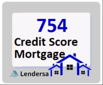 754 credit score mortgage