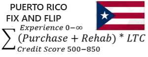 Fix And Flip calulator logo image for Puerto Rico