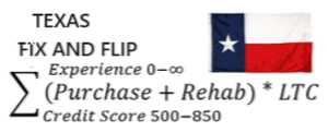Fix And Flip calulator logo image for Texas