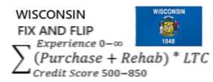 Fix And Flip calulator logo image for Wisconsin
