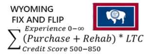 Fix And Flip calulator logo image for Wyoming