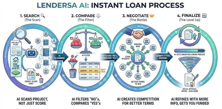 Lendersa AI: Instant Loan Process