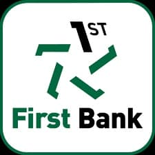 First Bank. Logo