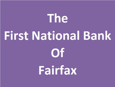 The First National Bank of Fairfax Logo