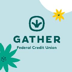 Gather Federal Credit Union. Logo