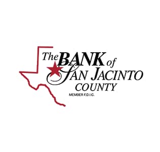 The Bank of San Jacinto County, Coldspring, Texas Logo