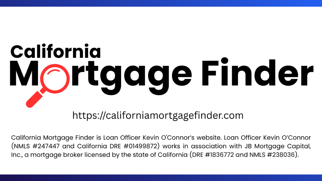 Loan Officer Kevin O'Connor, California Mortgage Finder Logo